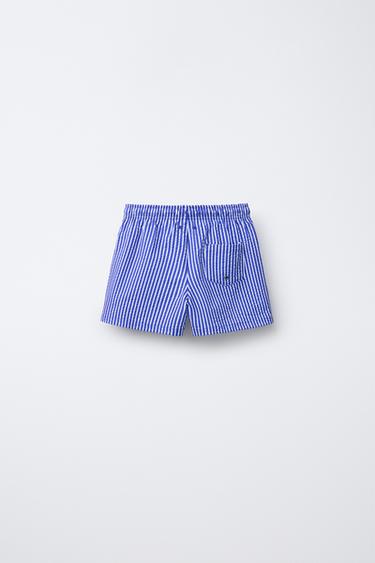 6-14 ANS/ SHORT DE BAIN EN SEERSUCKER - Bleu de Zara - Image 1