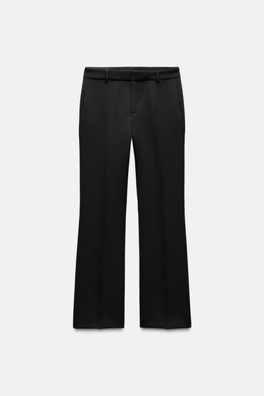 Zara ZW COLLECTION FLARED PANTS - Black