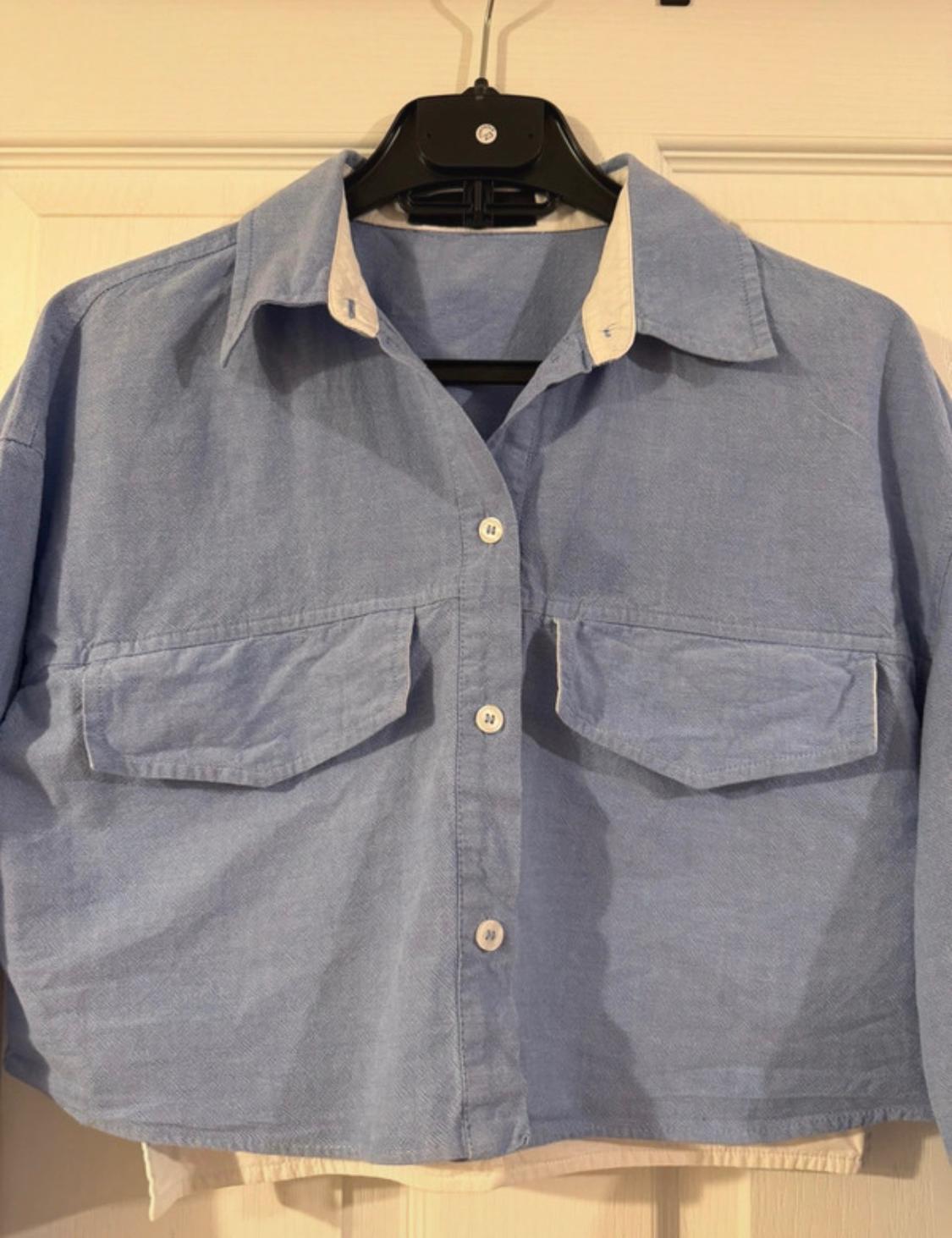 CROPPED OXFORD SHIRT - Image 2