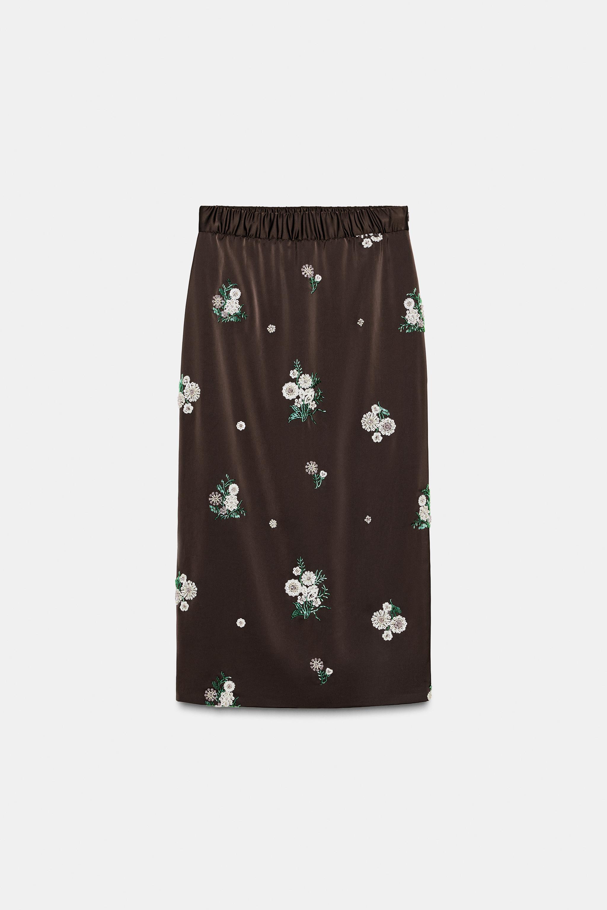 ZW COLLECTION LIMITED EDITION SEQUINED EMBROIDERED SKIRT