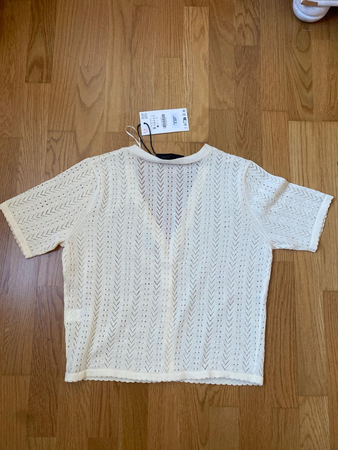 POINTELLE SHORT SLEEVE CARDIGAN - Image 5