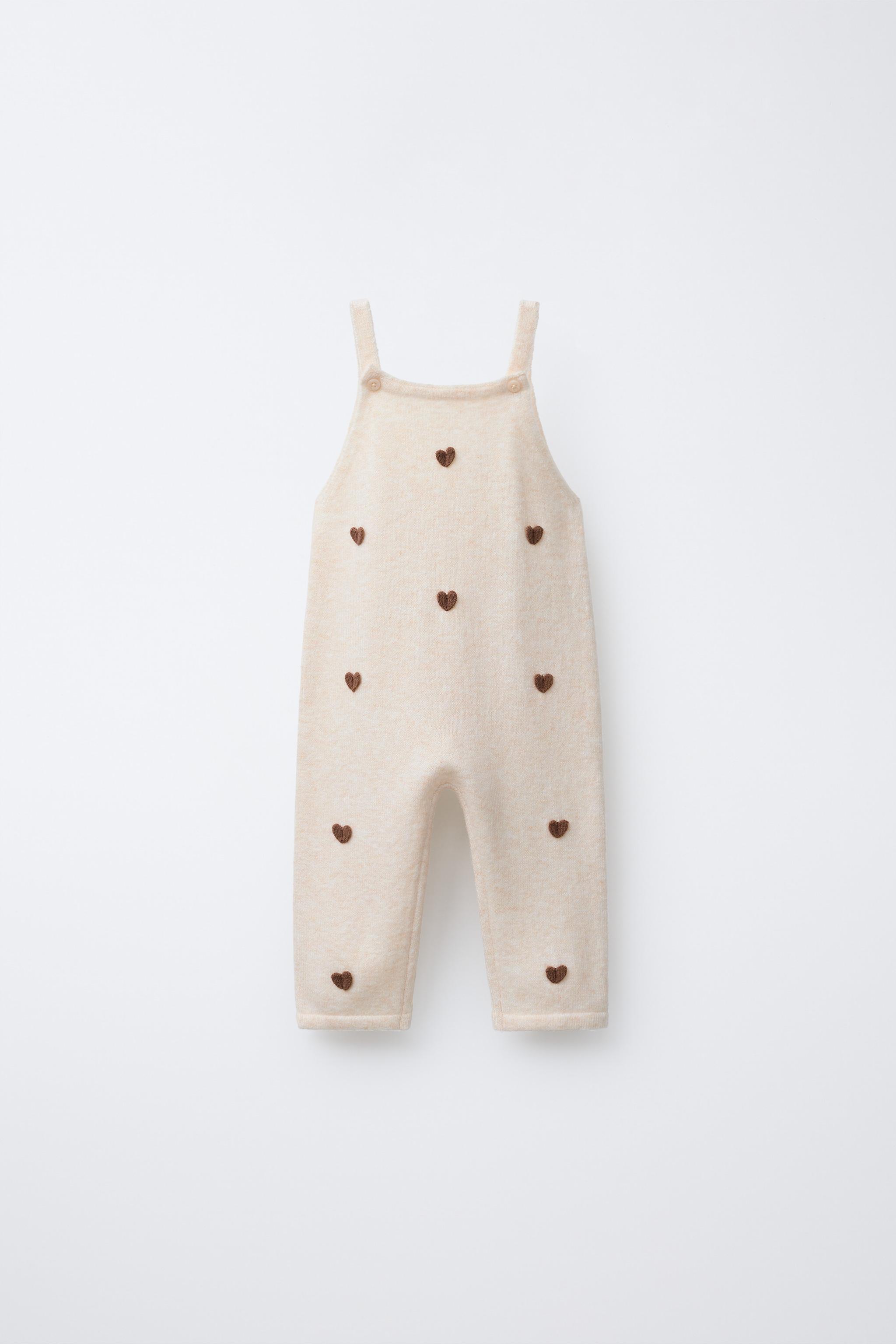 HEART KNIT OVERALLS - Mid-ecru | ZARA United States