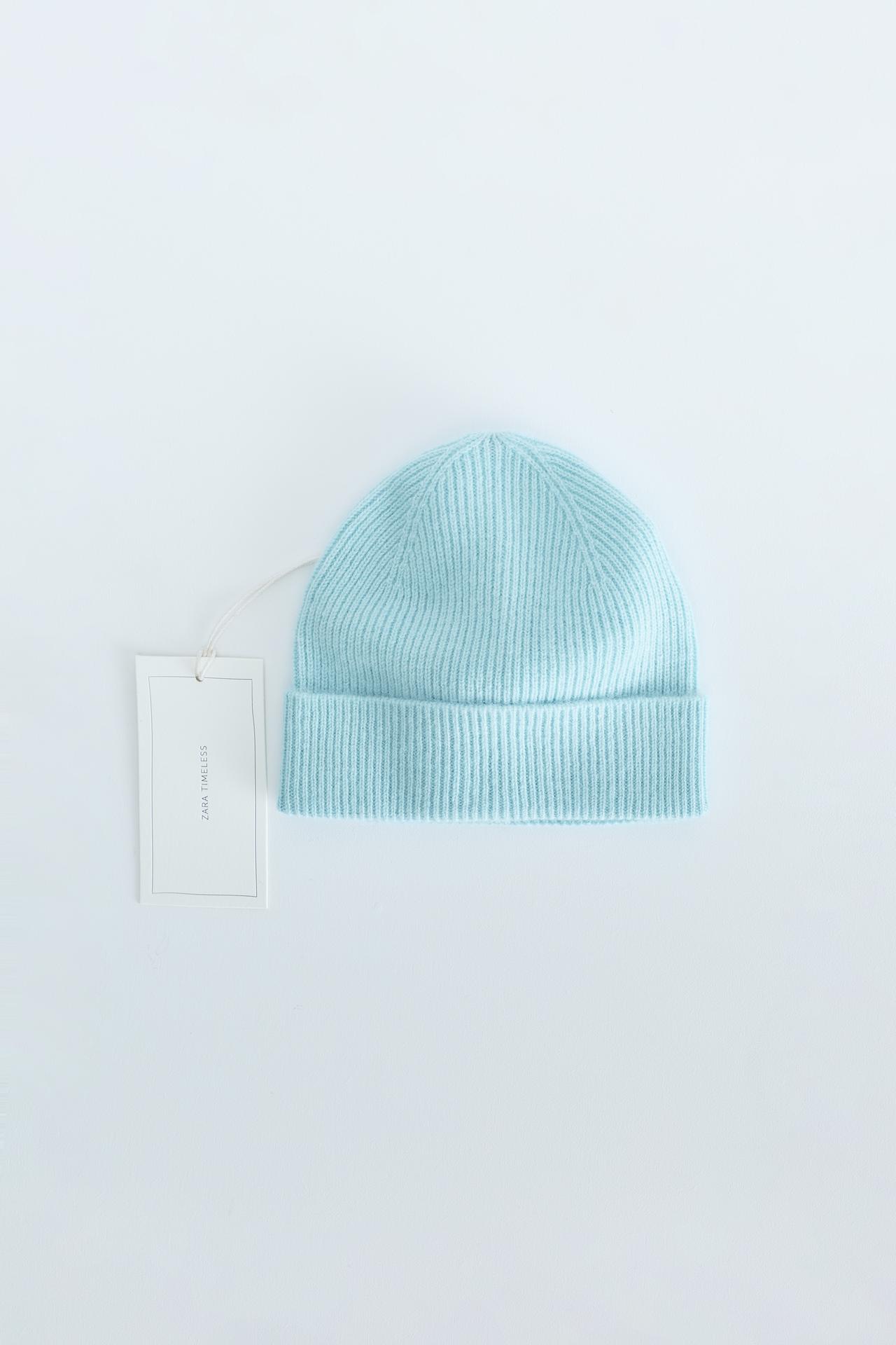 ZARA TIMELESS — ШАПКА ИЗ 100% КАШЕМИРА