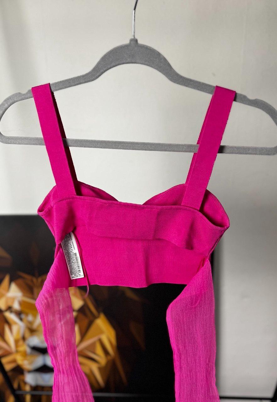 CROP TOP WITH ORGANZA BOW - Image 2