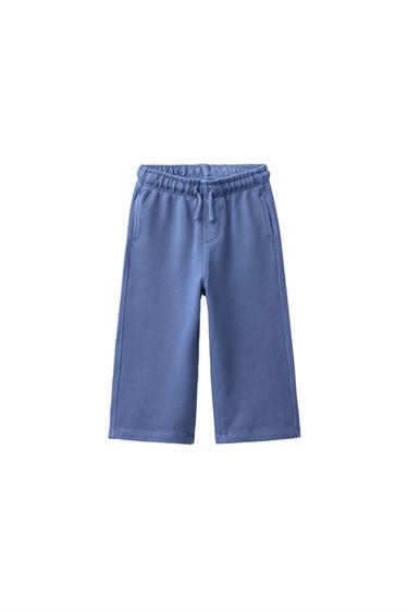 BALLOON-FIT PLUSH TROUSERS - Bluish by Zara