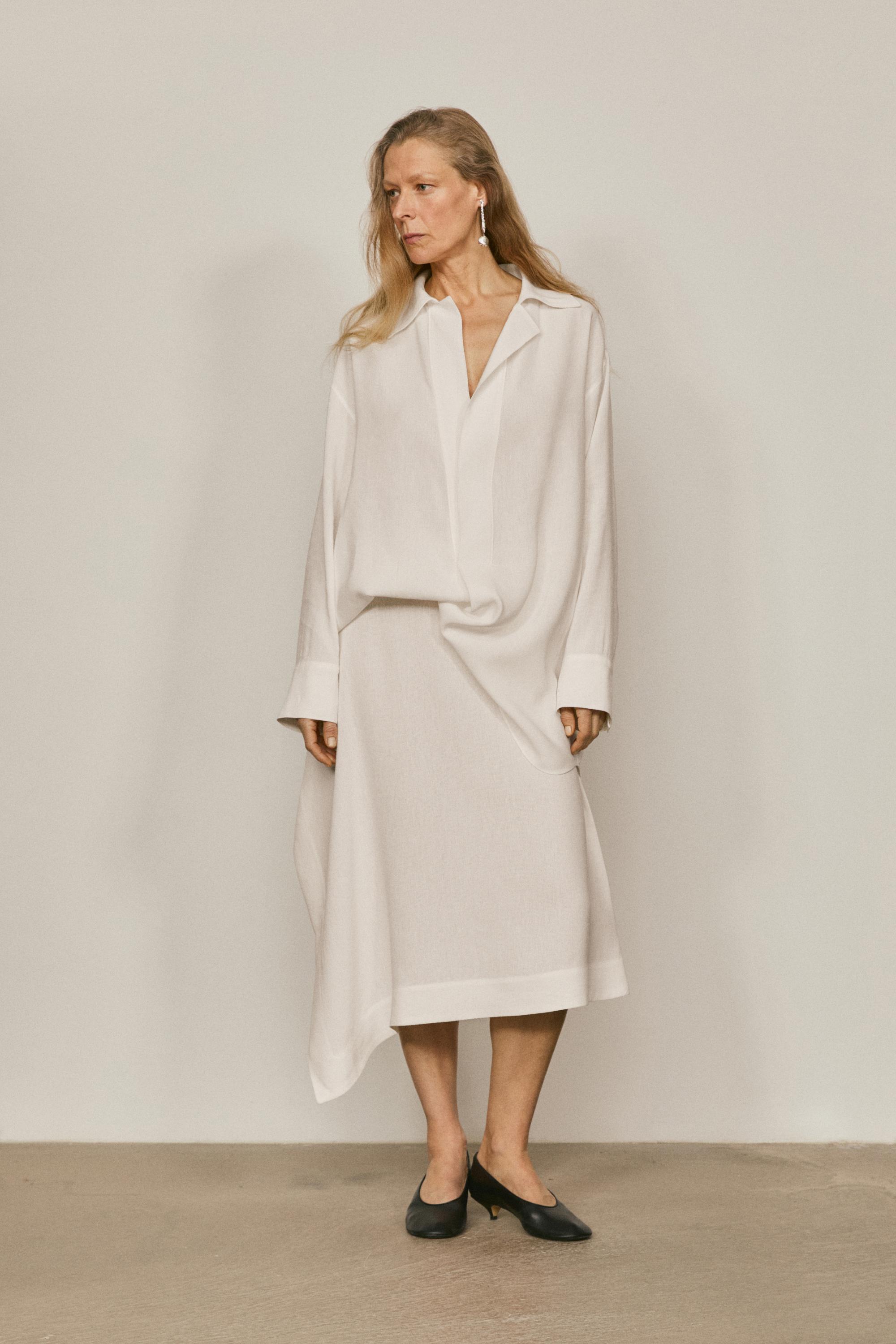 Flowing midi pareo skirt - LIMITED EDITION — White