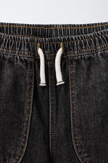 BAGGY DENIM TROUSERS - Grey by Zara - Image 2