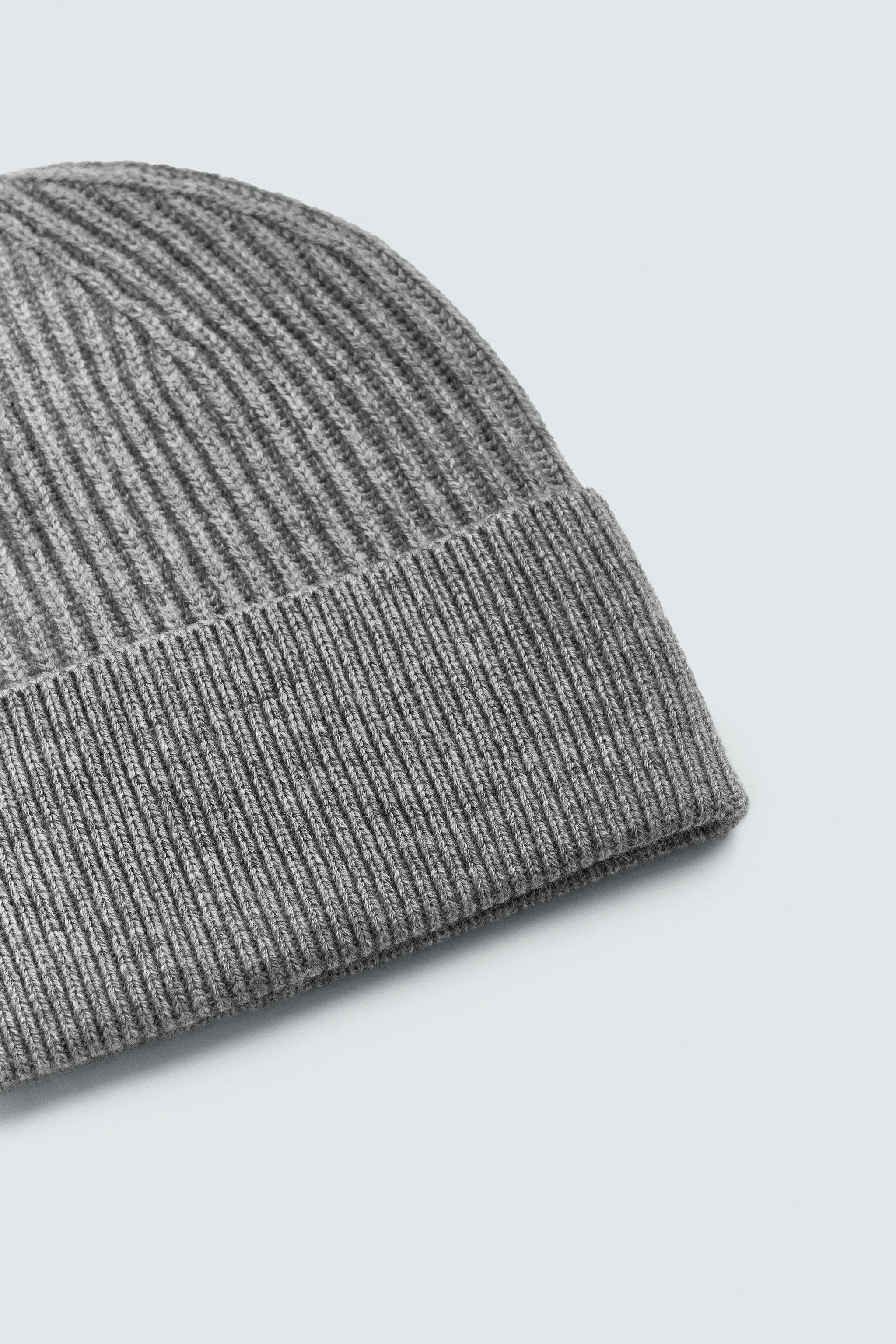 WOOL BLEND KNIT HAT - Brown / Taupe | ZARA United States