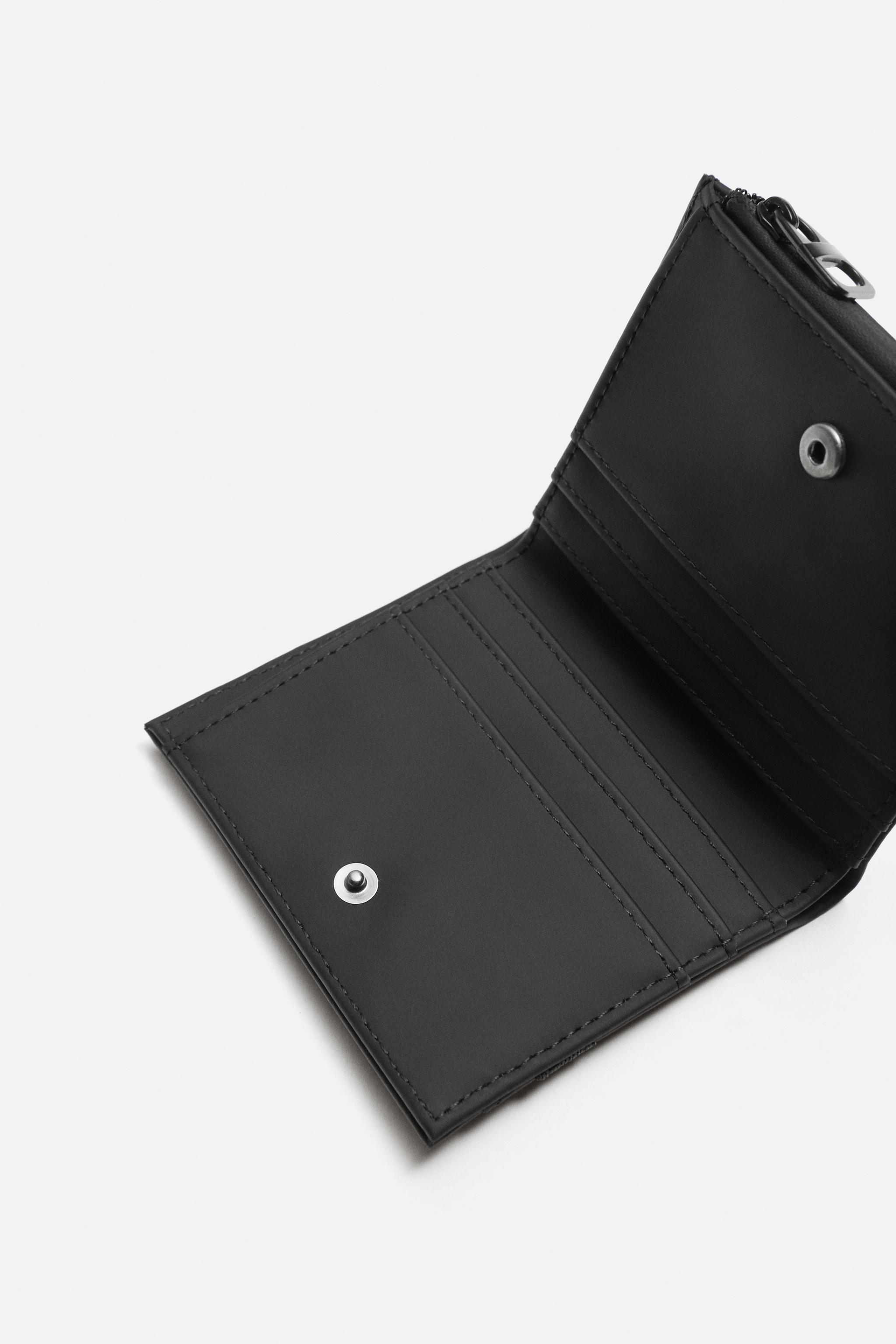 国内発送★ZARA★ラバーフィニッシュ*ウォレット 特別セール）ZARA ザラ ラバーフィニッシュウォレット（新品