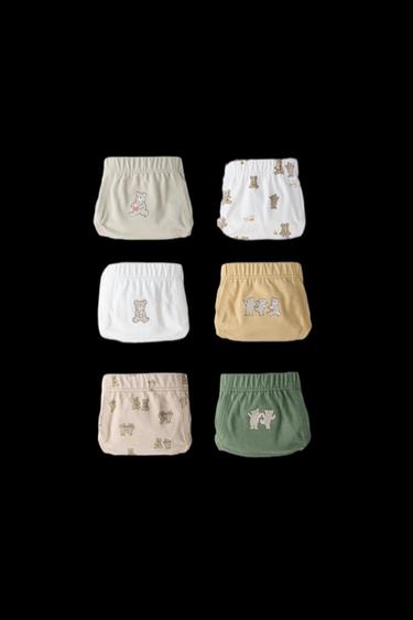 Zara 2-6 YEARS/ SIX-PACK OF BEAR UNDERWEAR - Multicolored - Image 0