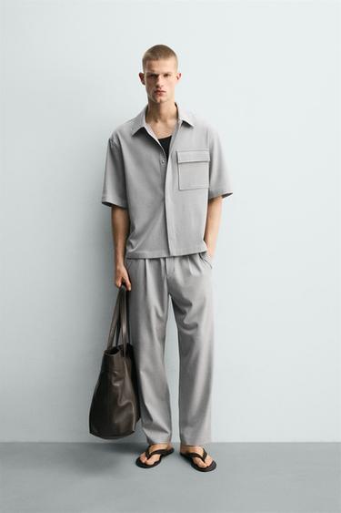 PANTALÓN REGULAR FIT CONFORT - Gris de Zara