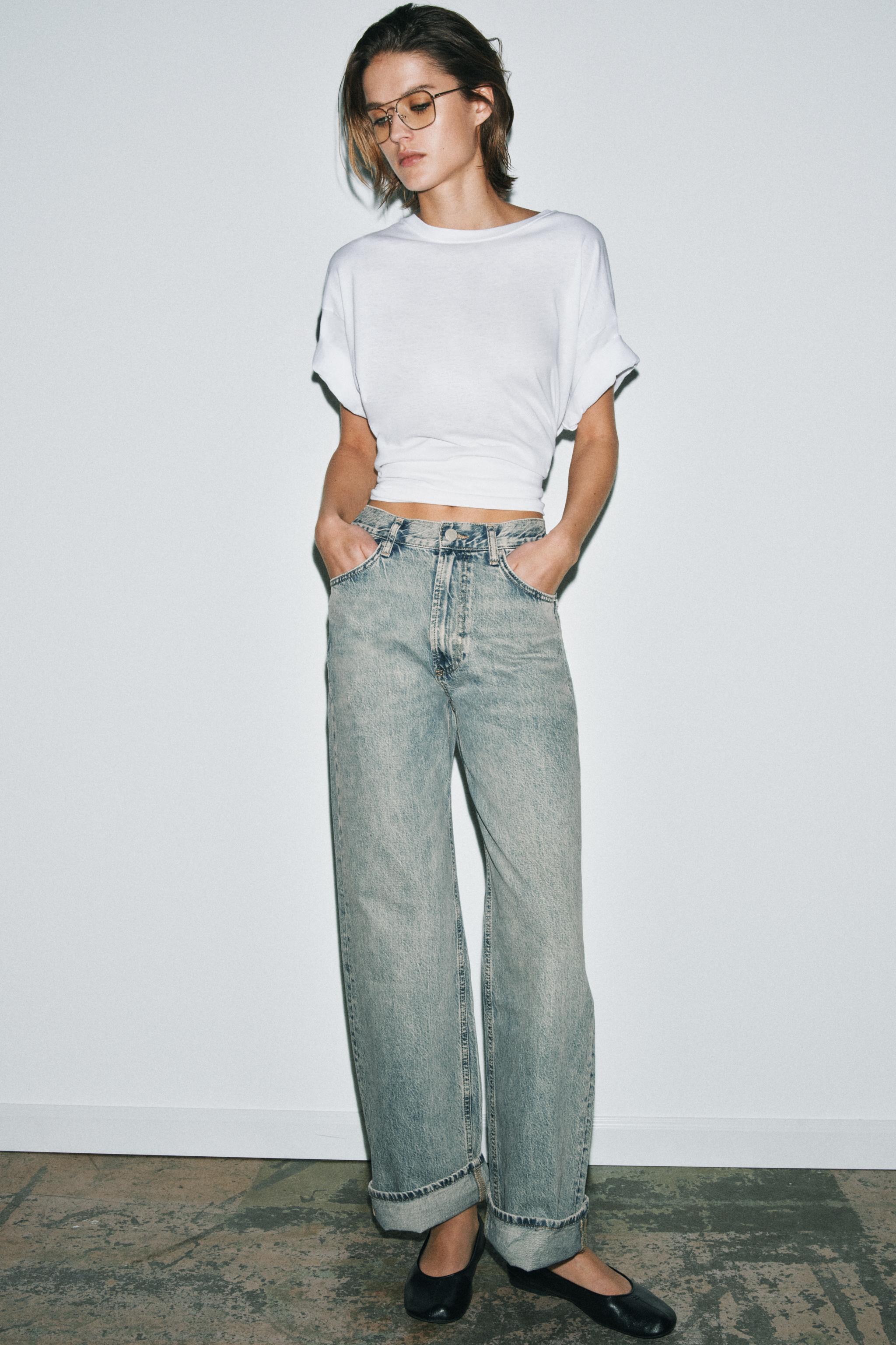 ZW COLLECTION MID-RISE BAGGY JEANS