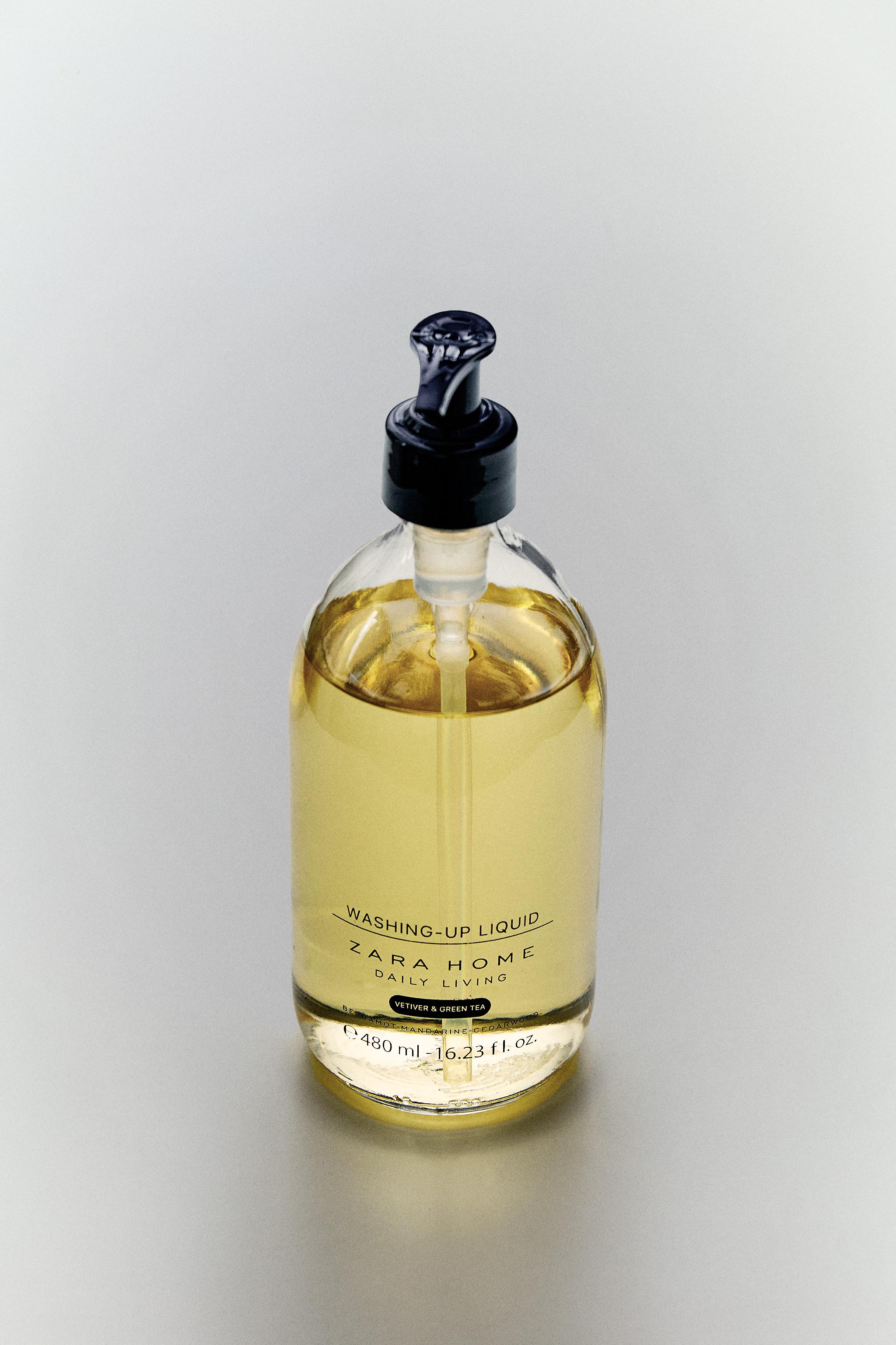 VETIVER & GREEN TEA WASHING UP LIQUID — Olive green