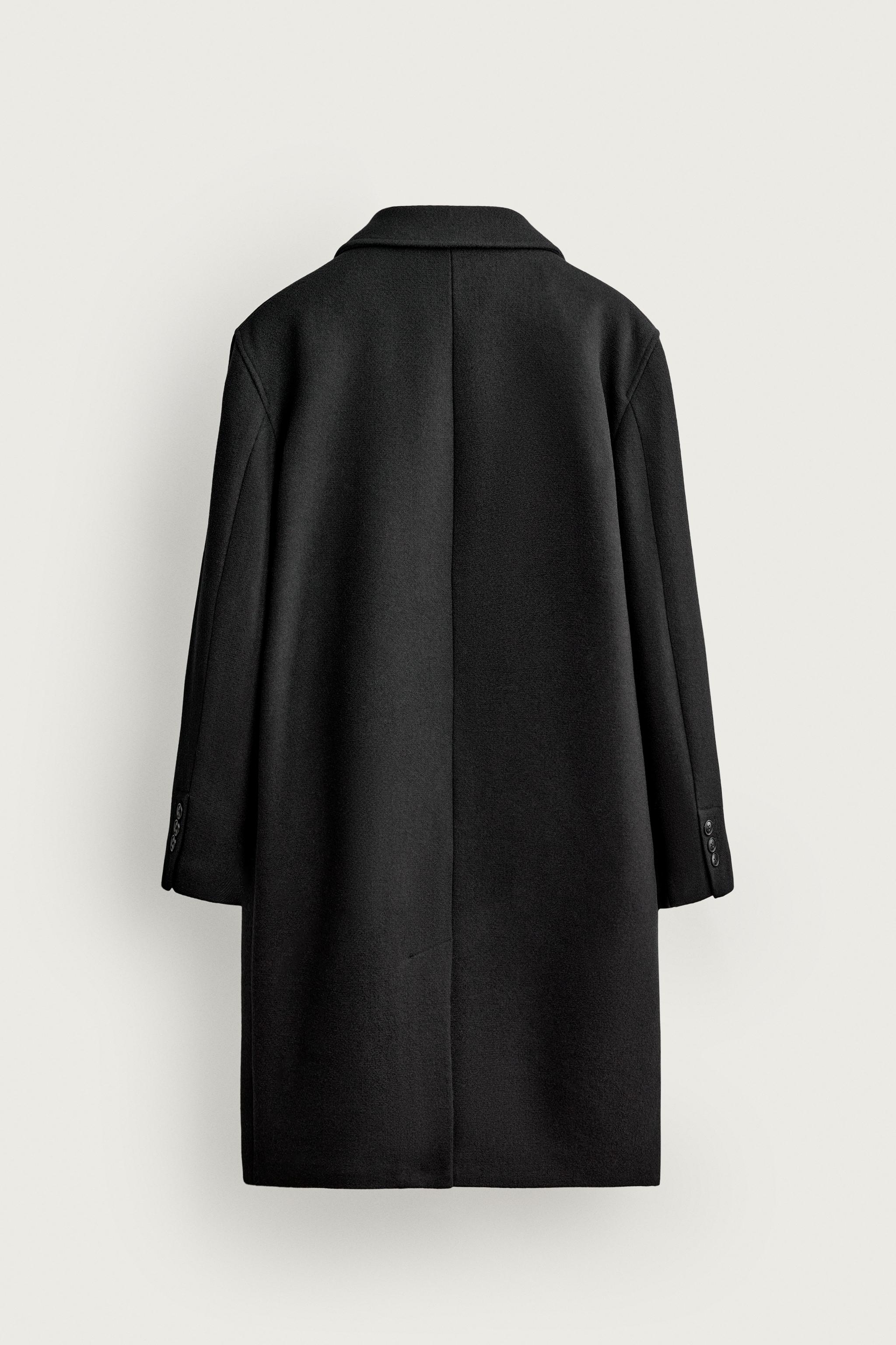 Zara RELAXED FIT YÜNLÜ KABAN görsel 8
