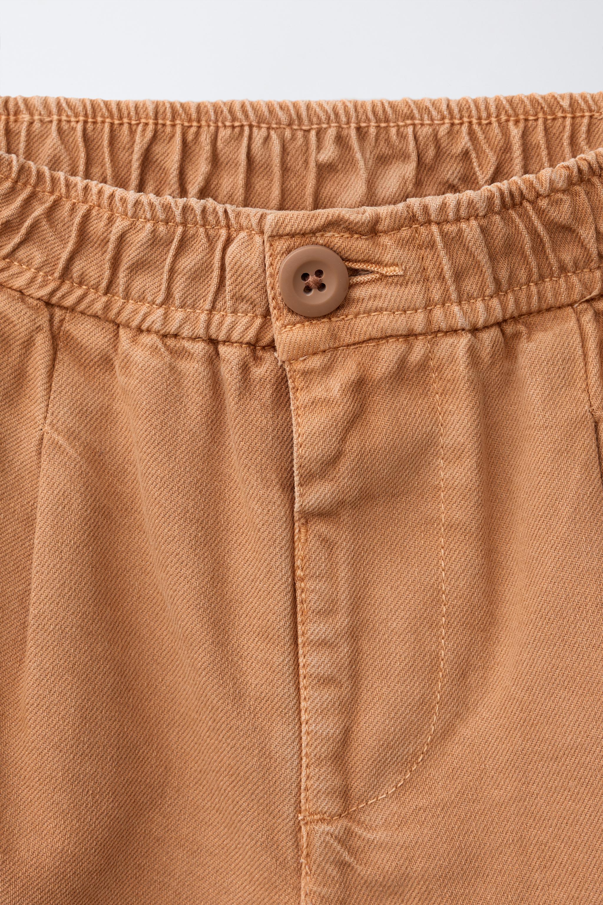 BALLOON SHORTS WITH DARTS - Brick | ZARA United States