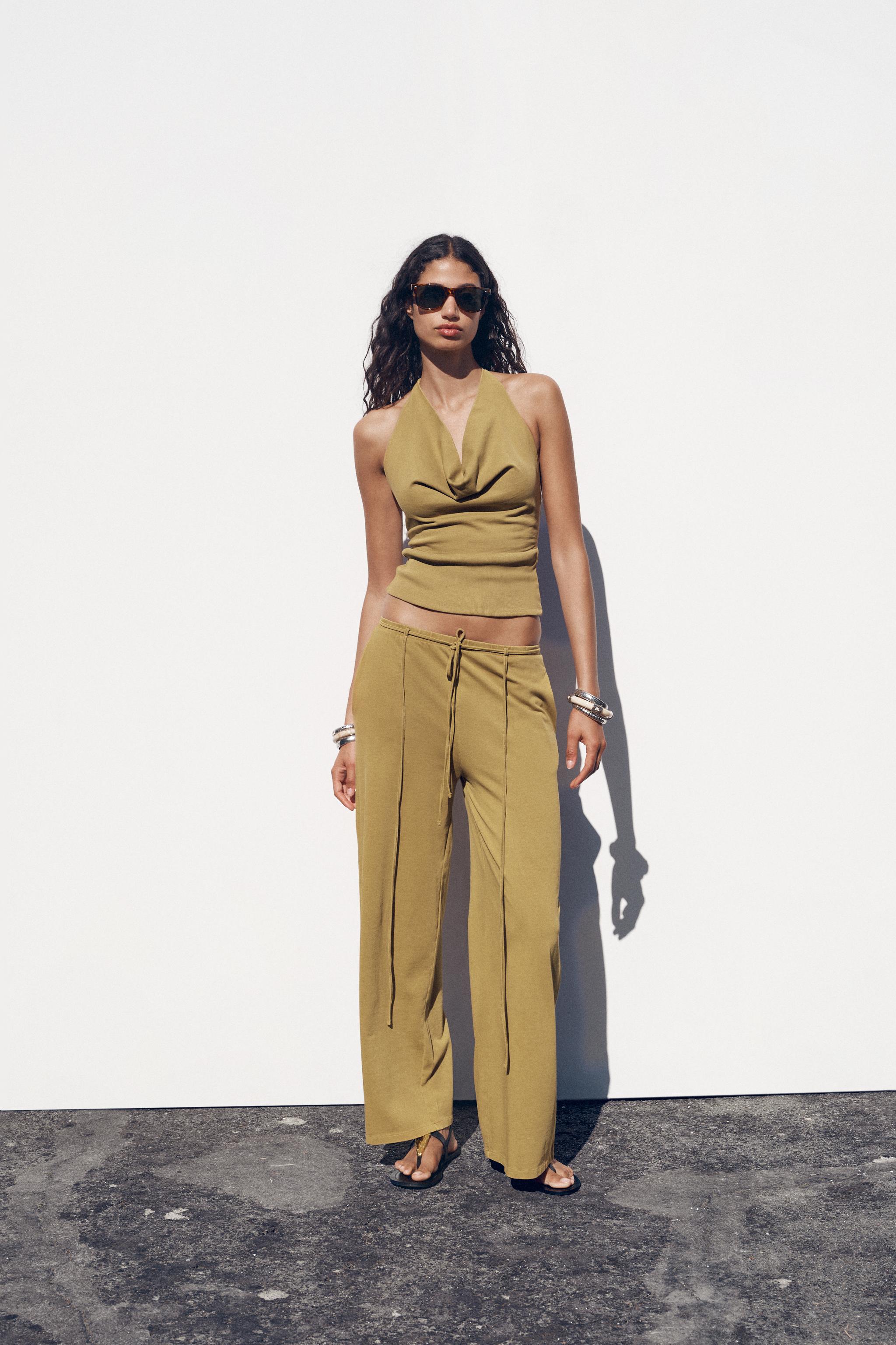 Heavy Cotton Kersey / Loosey Trousers (ARMY GREEN) | C O L I N A