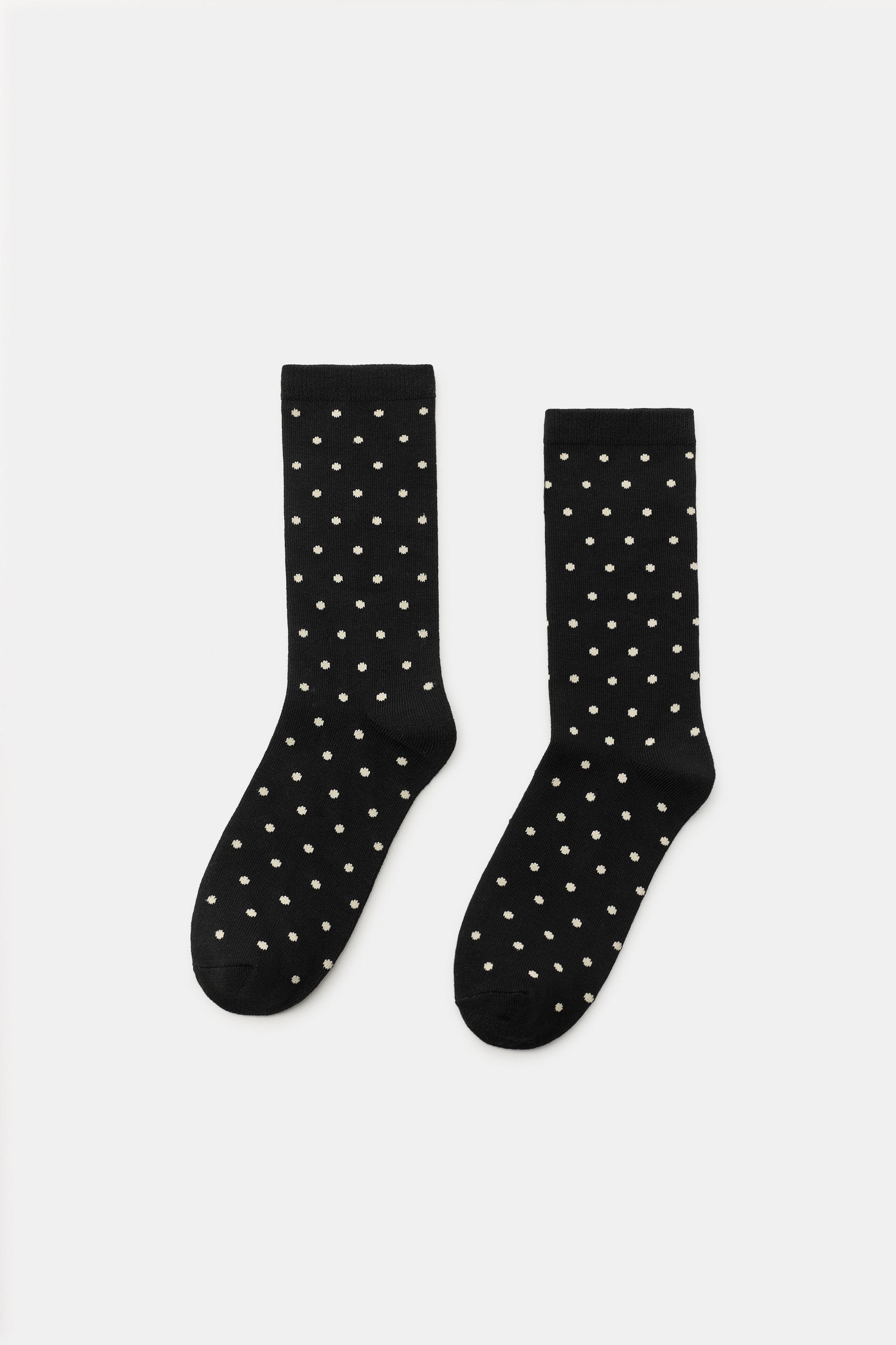 POLKA DOT PRINTED SOCKS