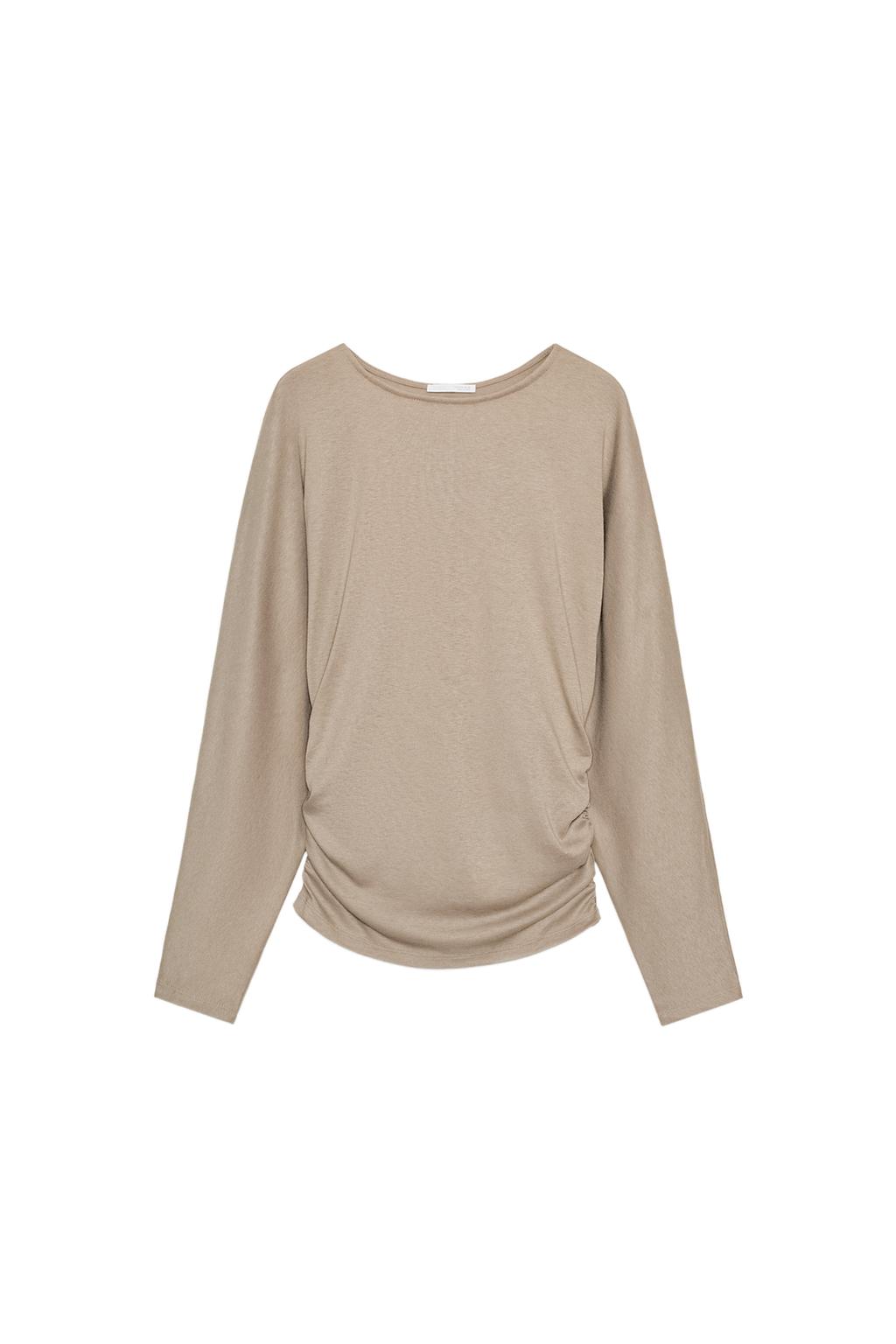 SIDE DRAPED T-SHIRT - image 3