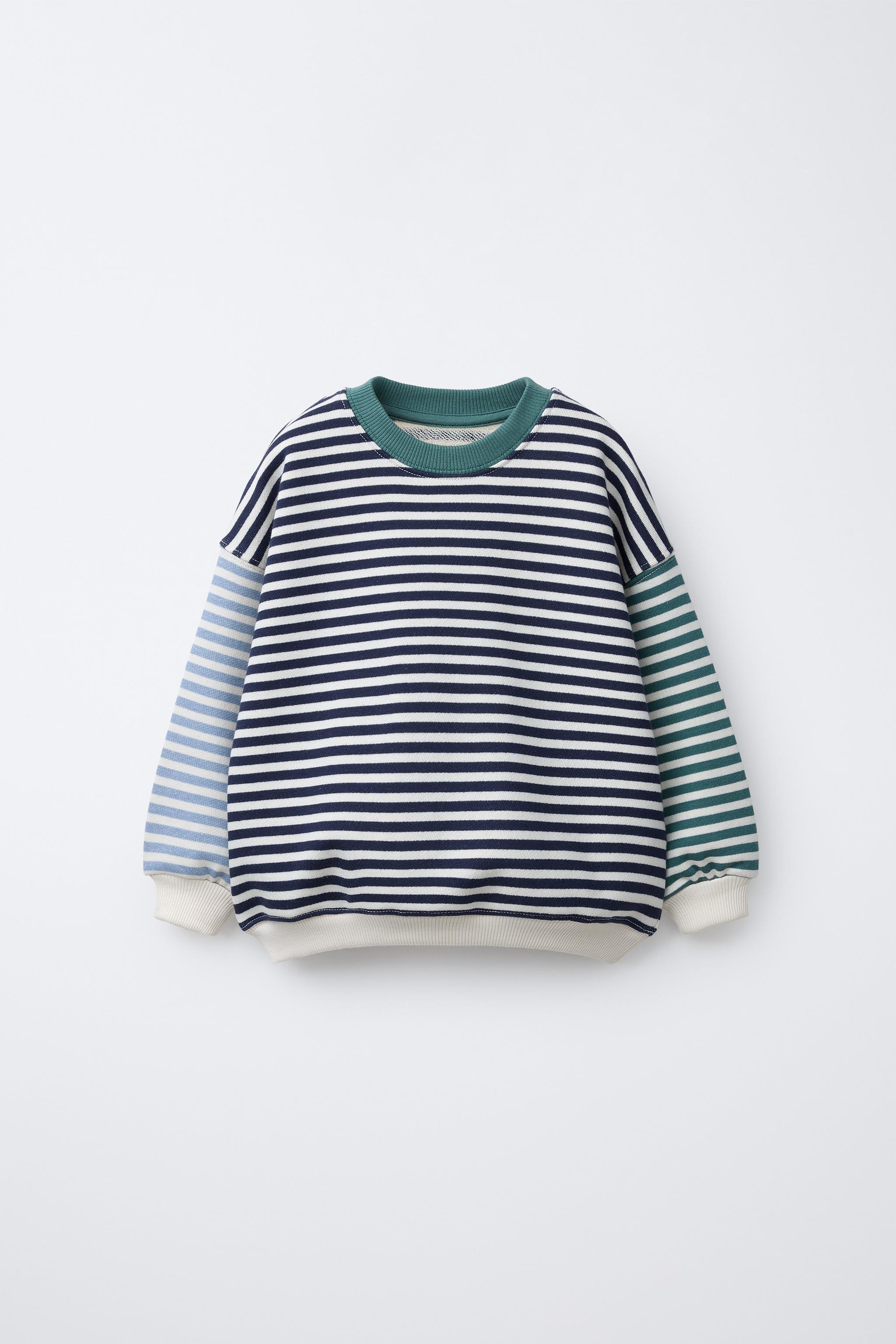 ZARA サイドストライプニットスウェットシャツ ZARA - ZARA サイドストライプニットスウェットシャツの通販 by yuri