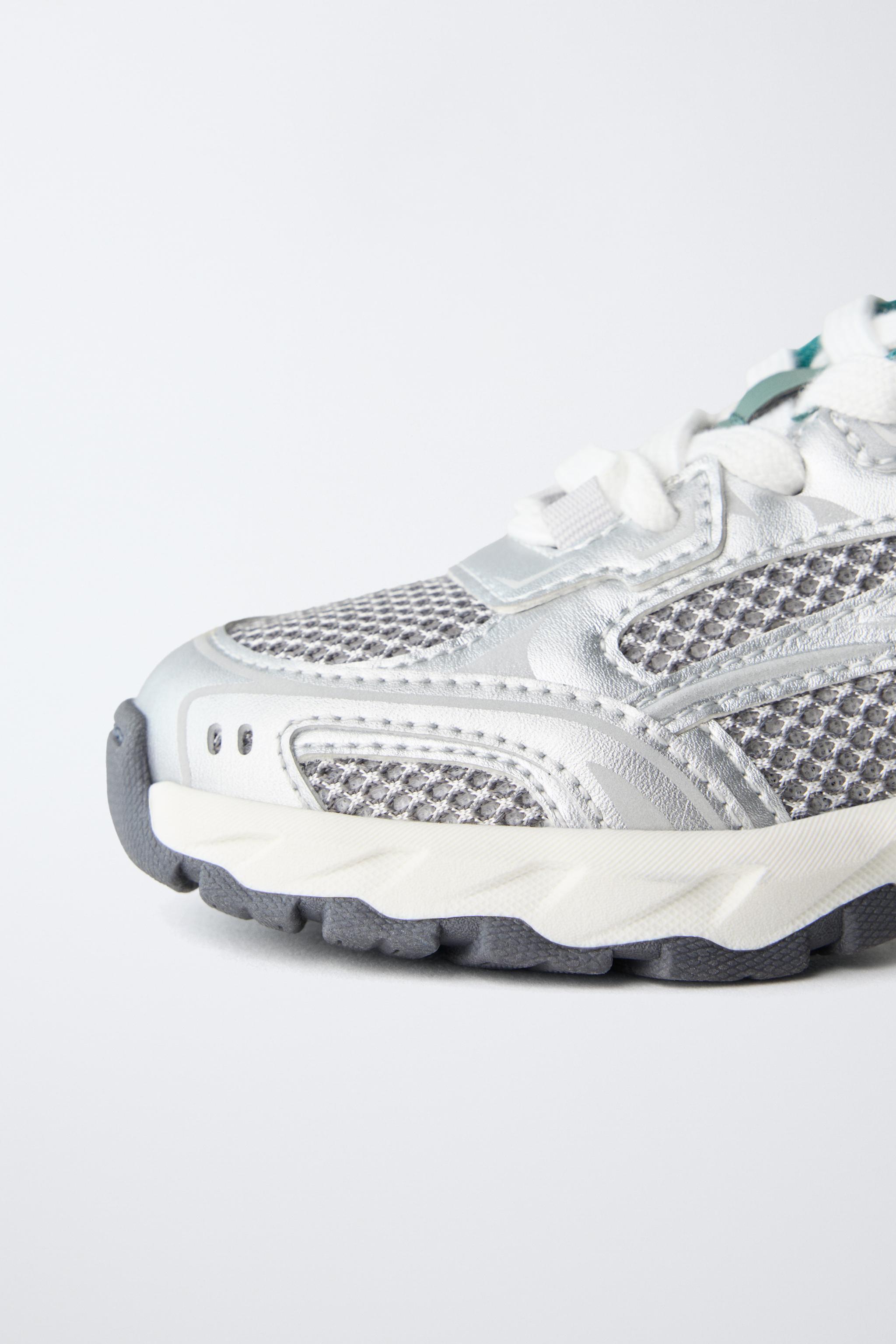 MESH SNEAKERS - Green | ZARA United States