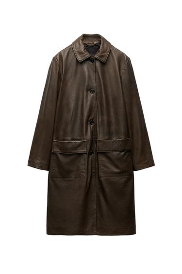 LONG POCKET COAT ZW LEATHER COLLECTION