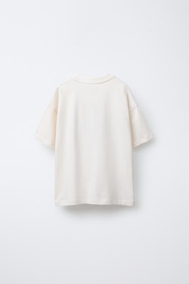 T-SHIRT WITH CITY PRINT - Ecru by Zara - Image 1