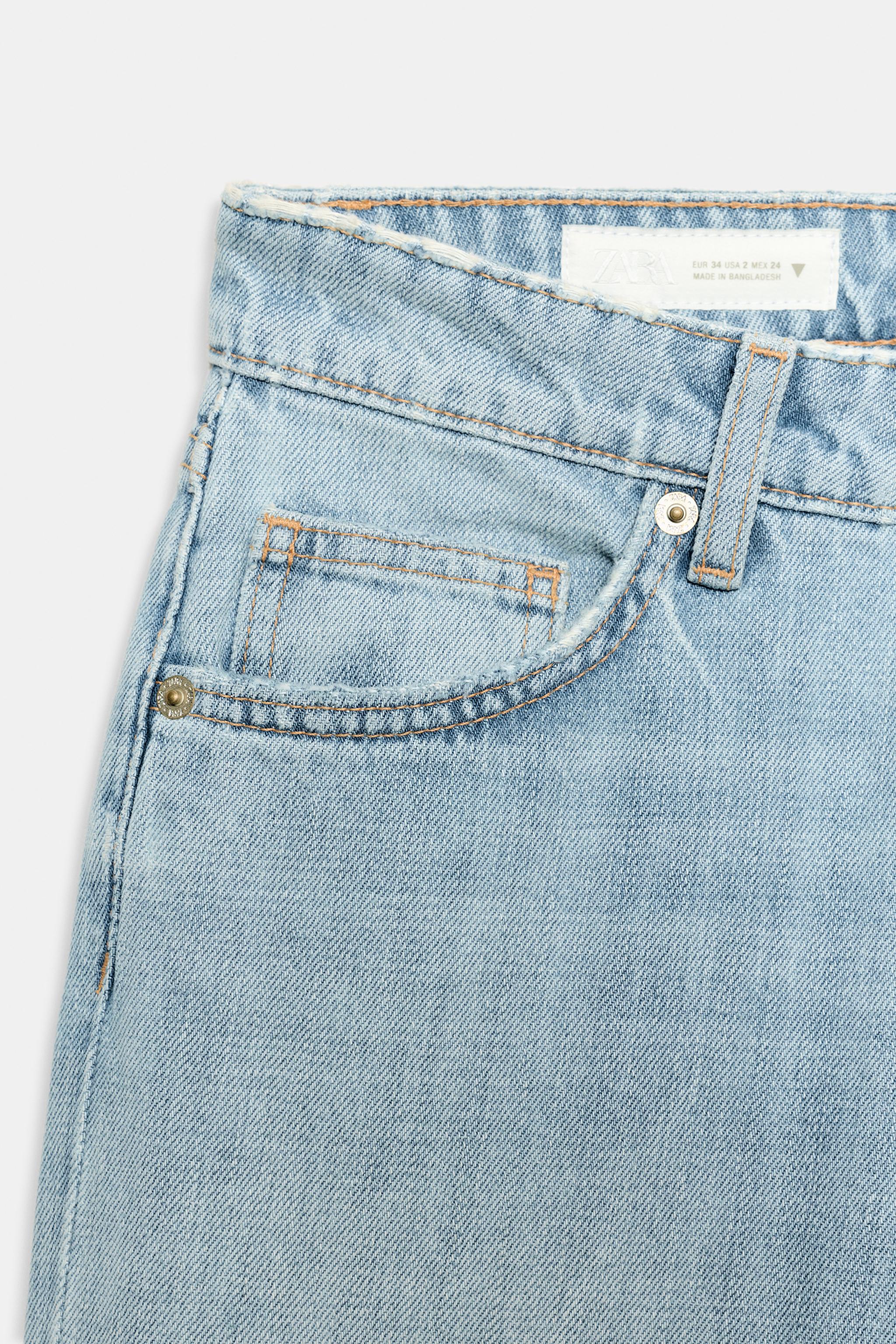 TRF LOW RISE WIDE LEG JEANS
