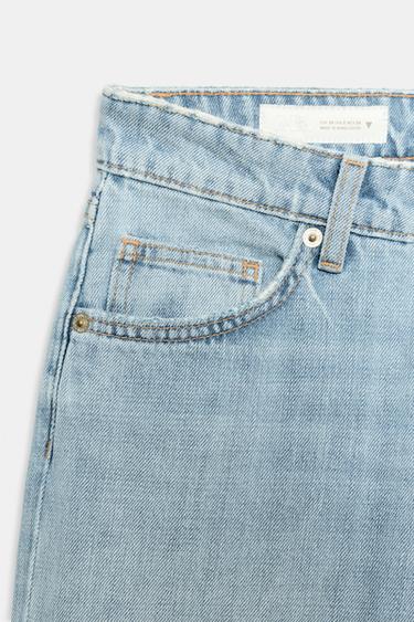 JEAN TRF WIDE LEG TAILLE BASSE - Bleu clair de Zara - Image 8