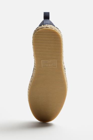 ESPADRILLE EN TISSU MAILLE - Bleu de Zara - Image 3