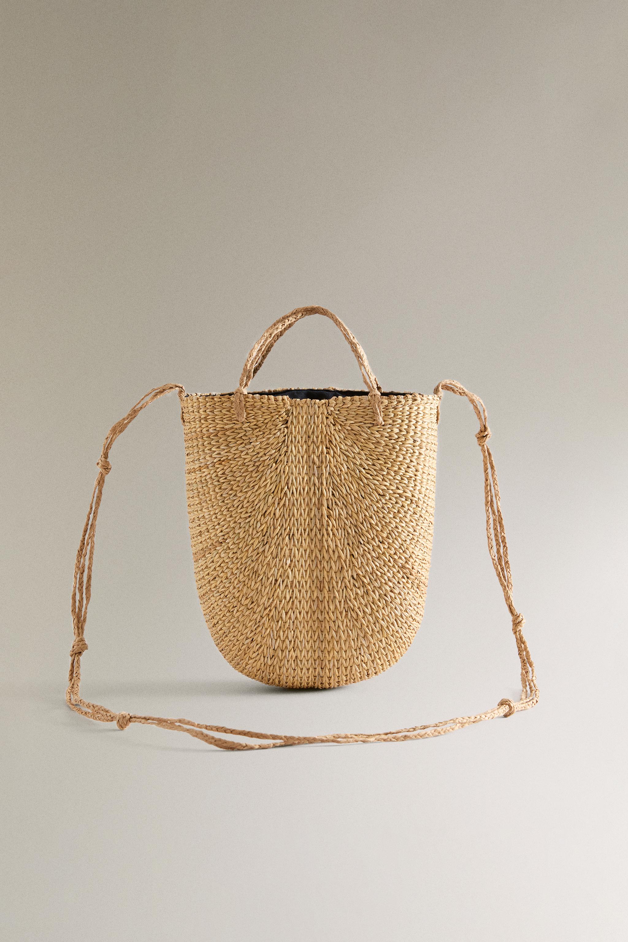 MINI SAC CABAS TRESSÉ NŒUDS