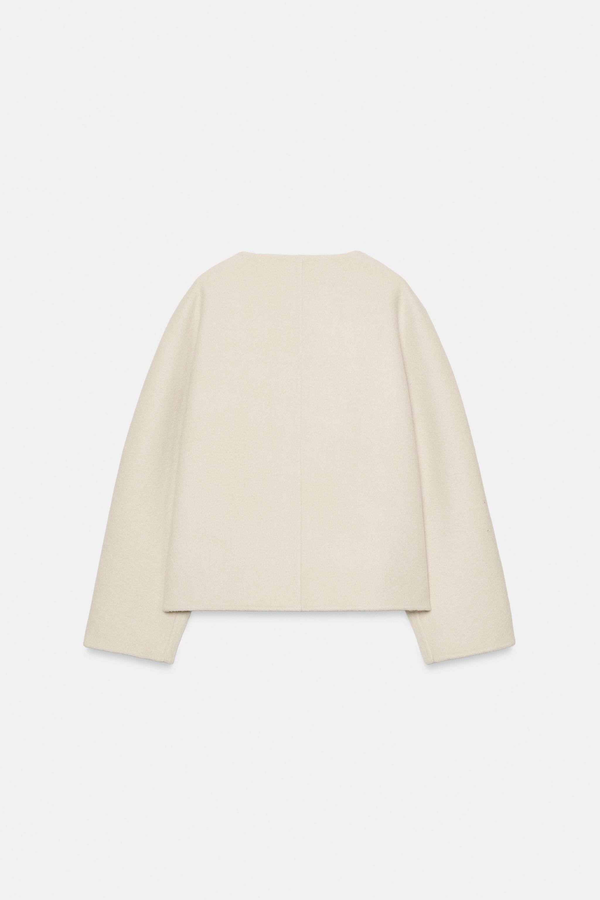 SHORT WOOL-BLEND COAT ZW COLLECTION
