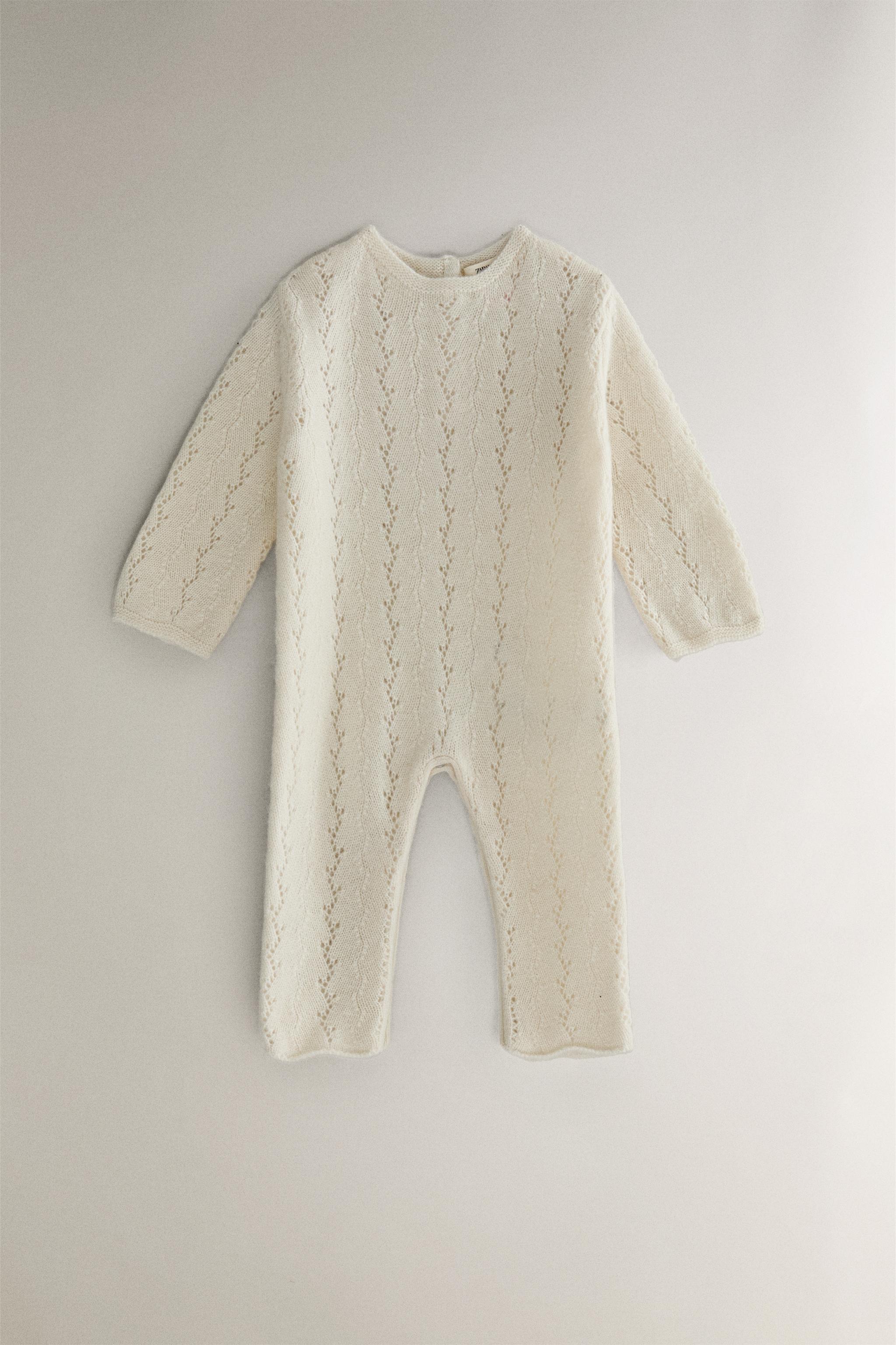 CASHMERE BABY ROMPER - Oyster-white | ZARA United States