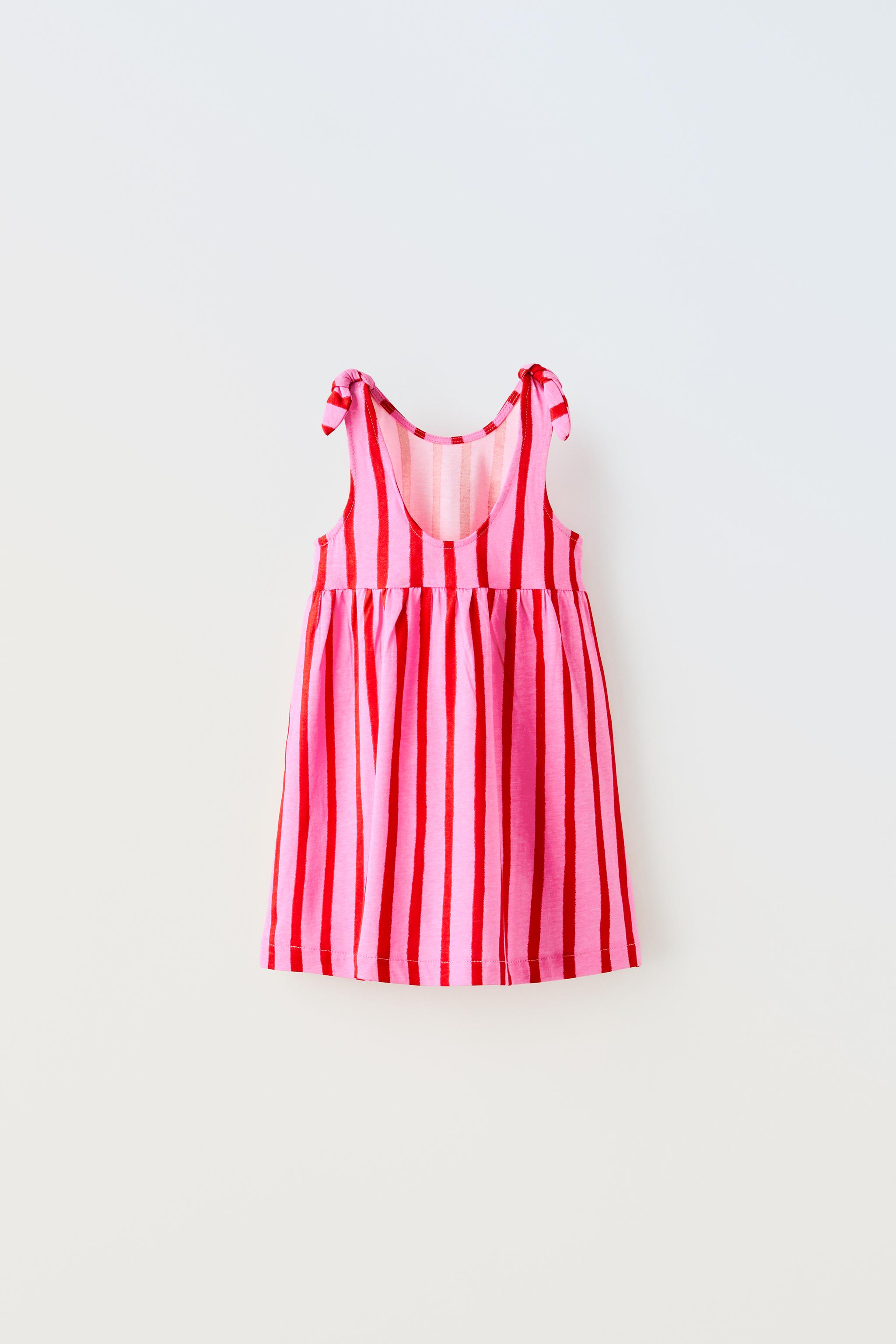 STRIPED KNOTTED DRESS