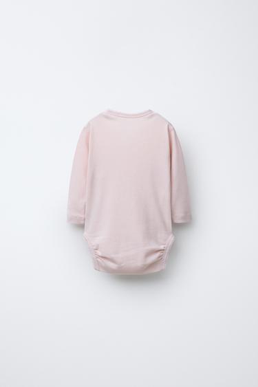 PACK OF TWO KIMONO NECK BODYSUITS WITH MERINO WOOL (WITH BOX) - Brown by Zara - Image 2