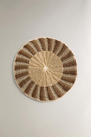 ROUND RATTAN PLACEMAT - Brown by Zara - Image 0
