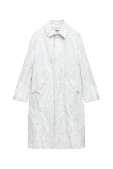 ZW COLLECTION CREASED TRENCH COAT