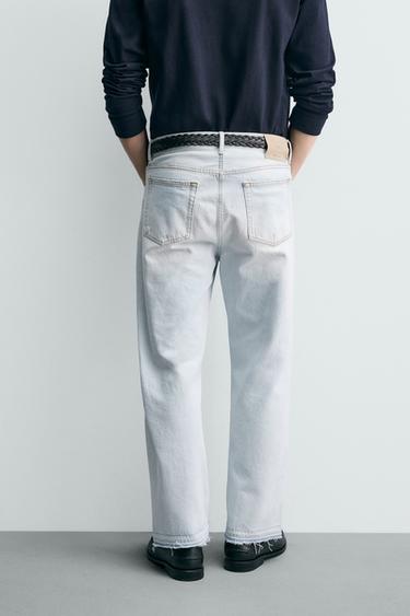 STRAIGHT ANKLE FIT JEANS - Light blue by Zara - Image 2