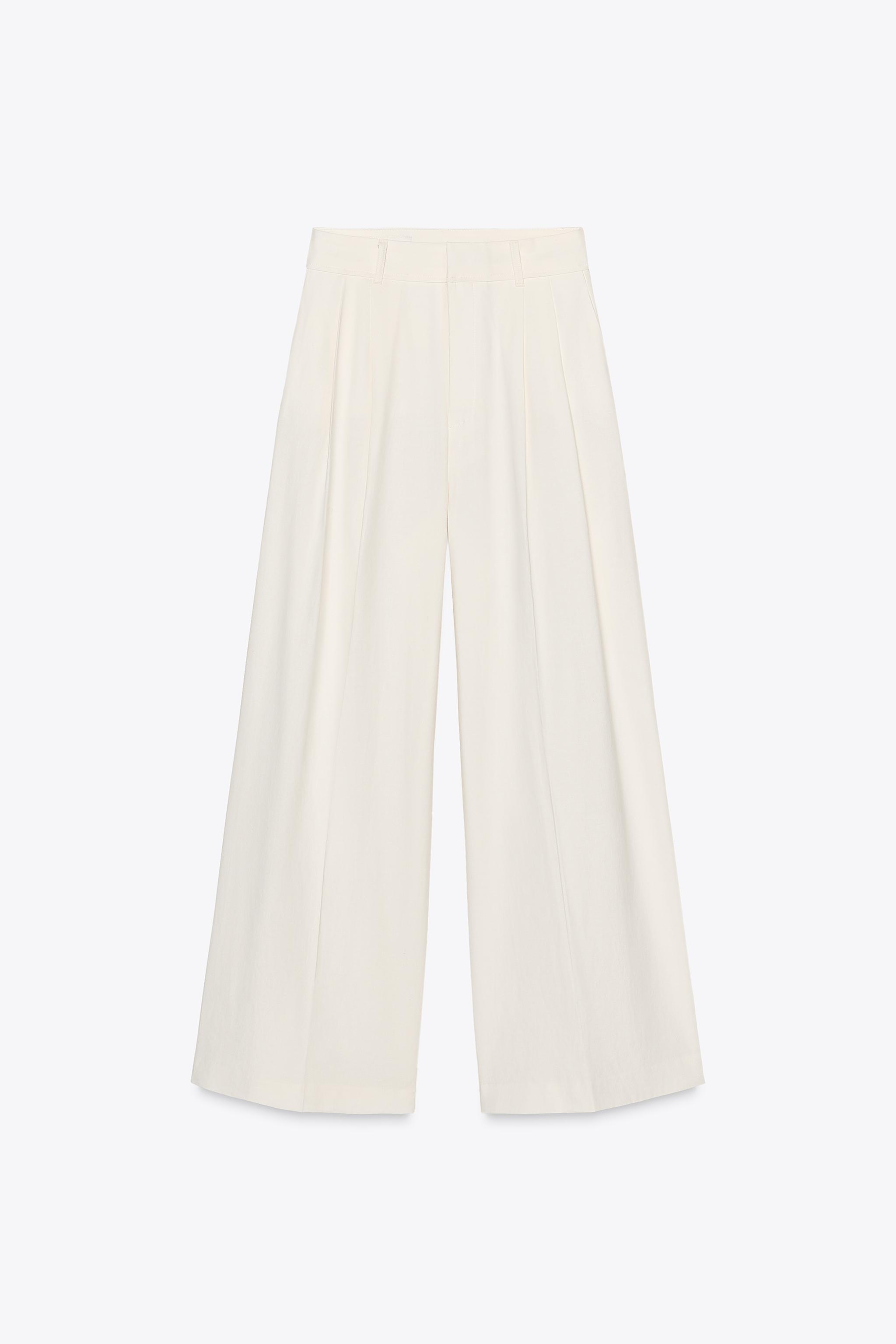 ZARA ダブルプリーツパンツ 4661/420 ダブルプリーツパンツ - エクリュ | ZARA Japan / 日本