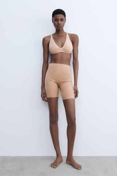 Zara BODY SHAPE BIKE SHORTS - Beige-pink - Image 0