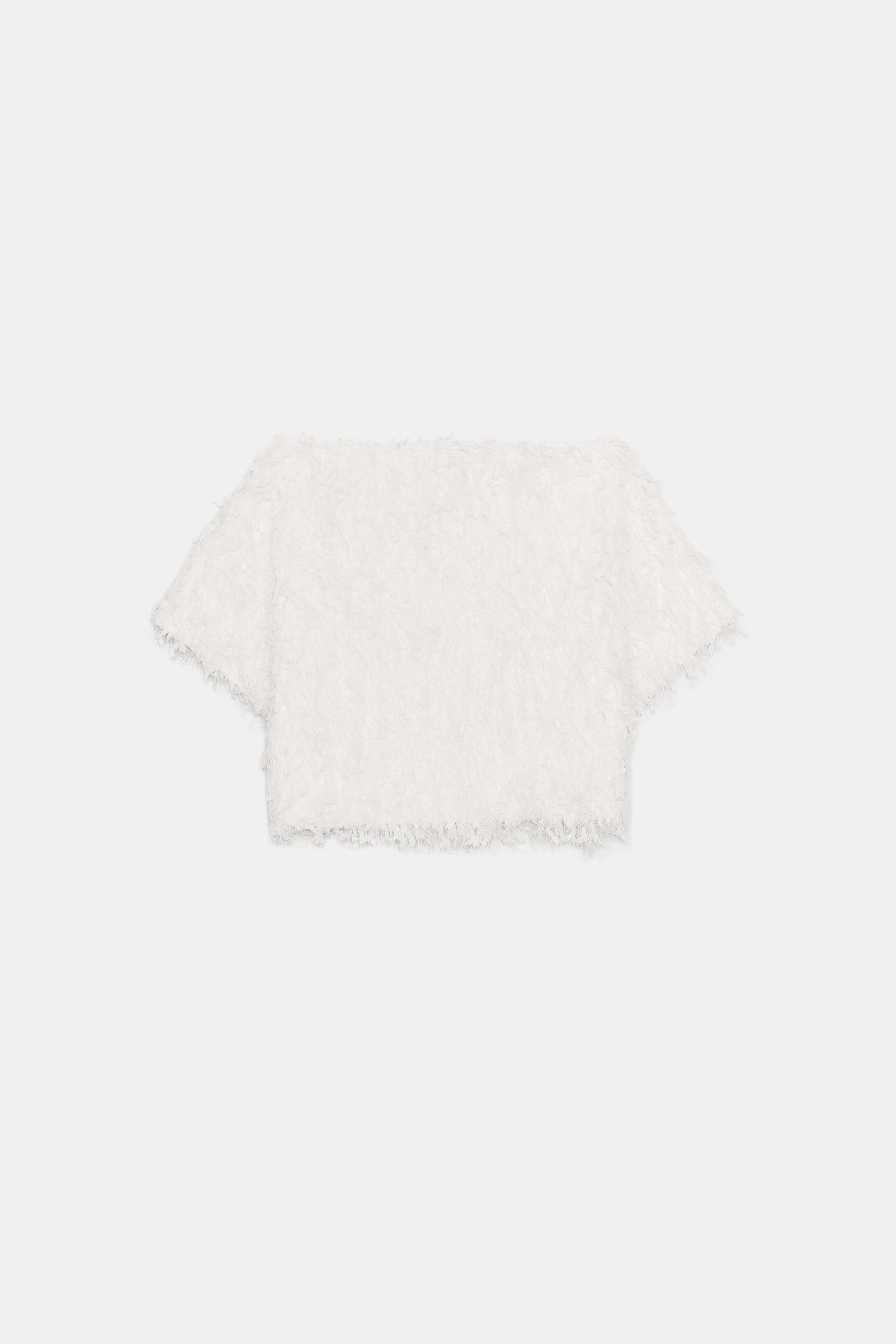 TOP EN MAILLE FRANGES