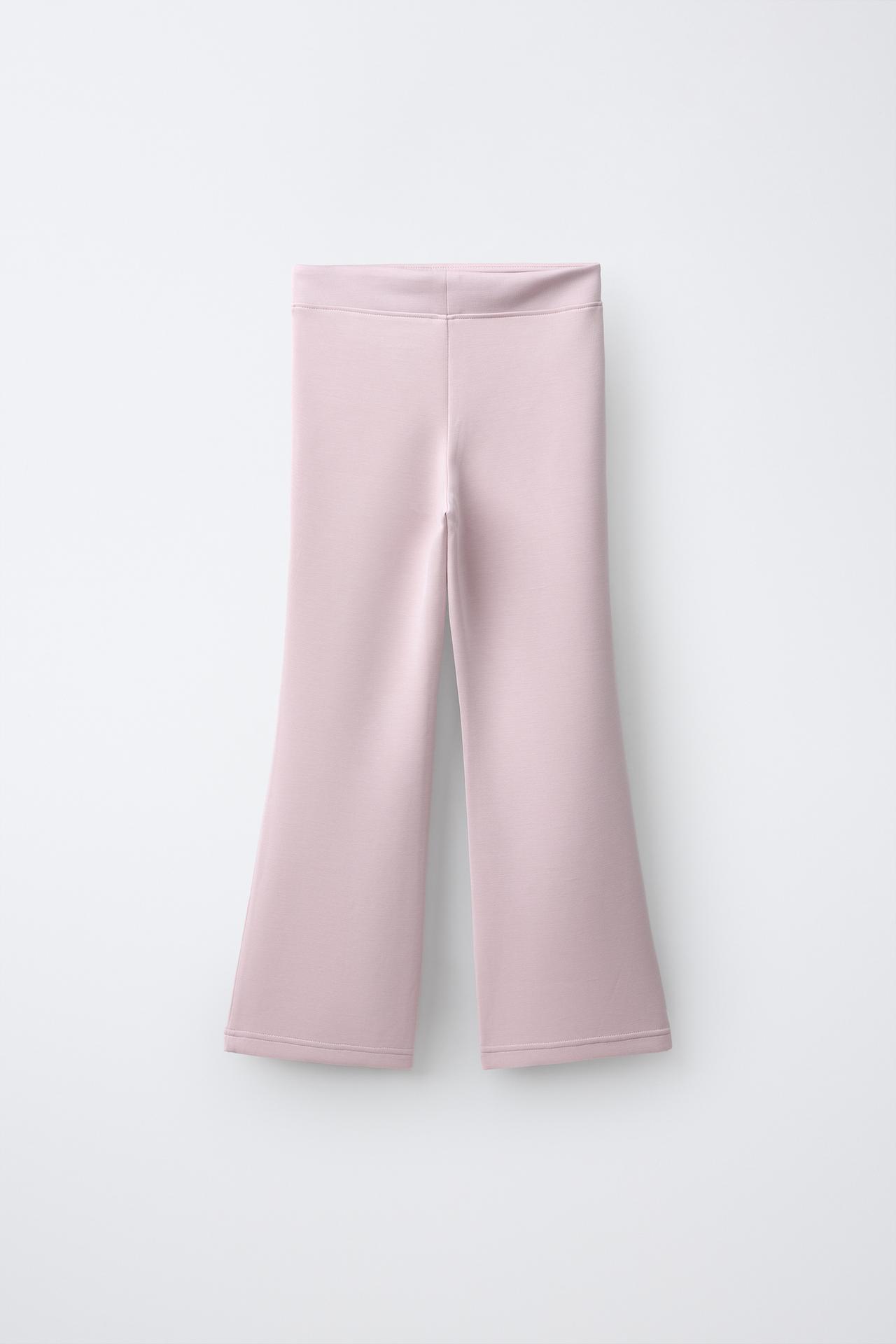 MODAL SPORTY FLARE PANTS — Pink