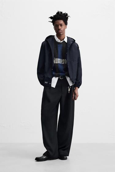 HOODED TECHNICAL JACKET - Blue by Zara - Image 0