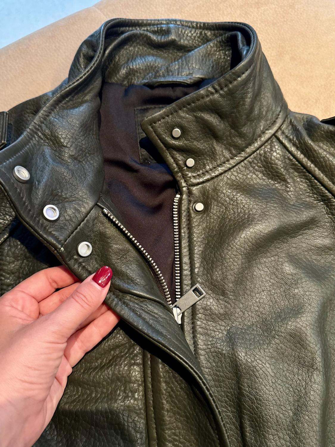ZW COLLECTION LIMITED EDITION LEATHER BOMBER JACKET - Image 7