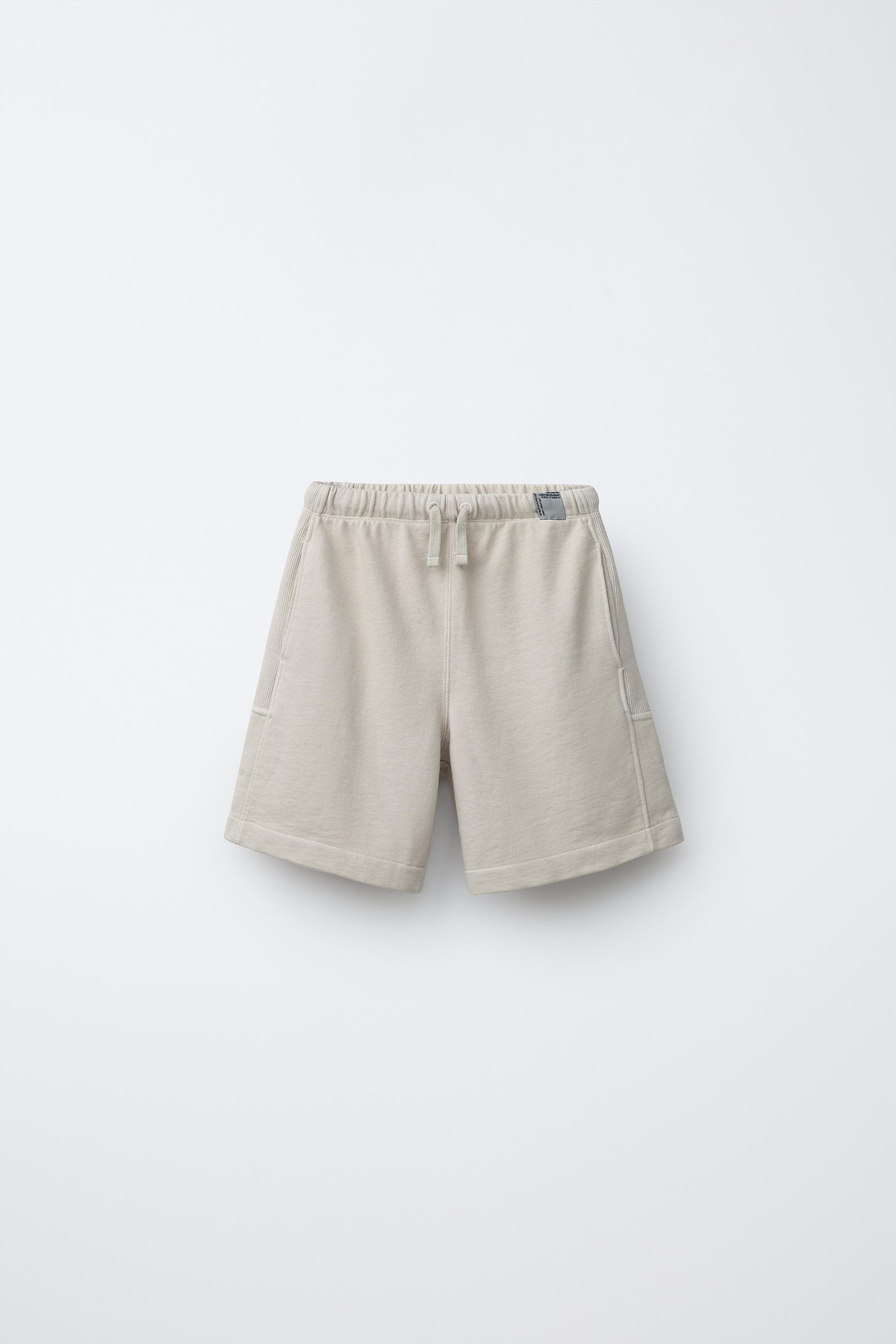 PLUSH LABEL SHORTS - Sand | ZARA United States