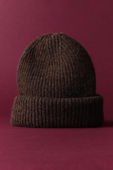 GORRO PUNTO BÁSICO - Marrón de Zara