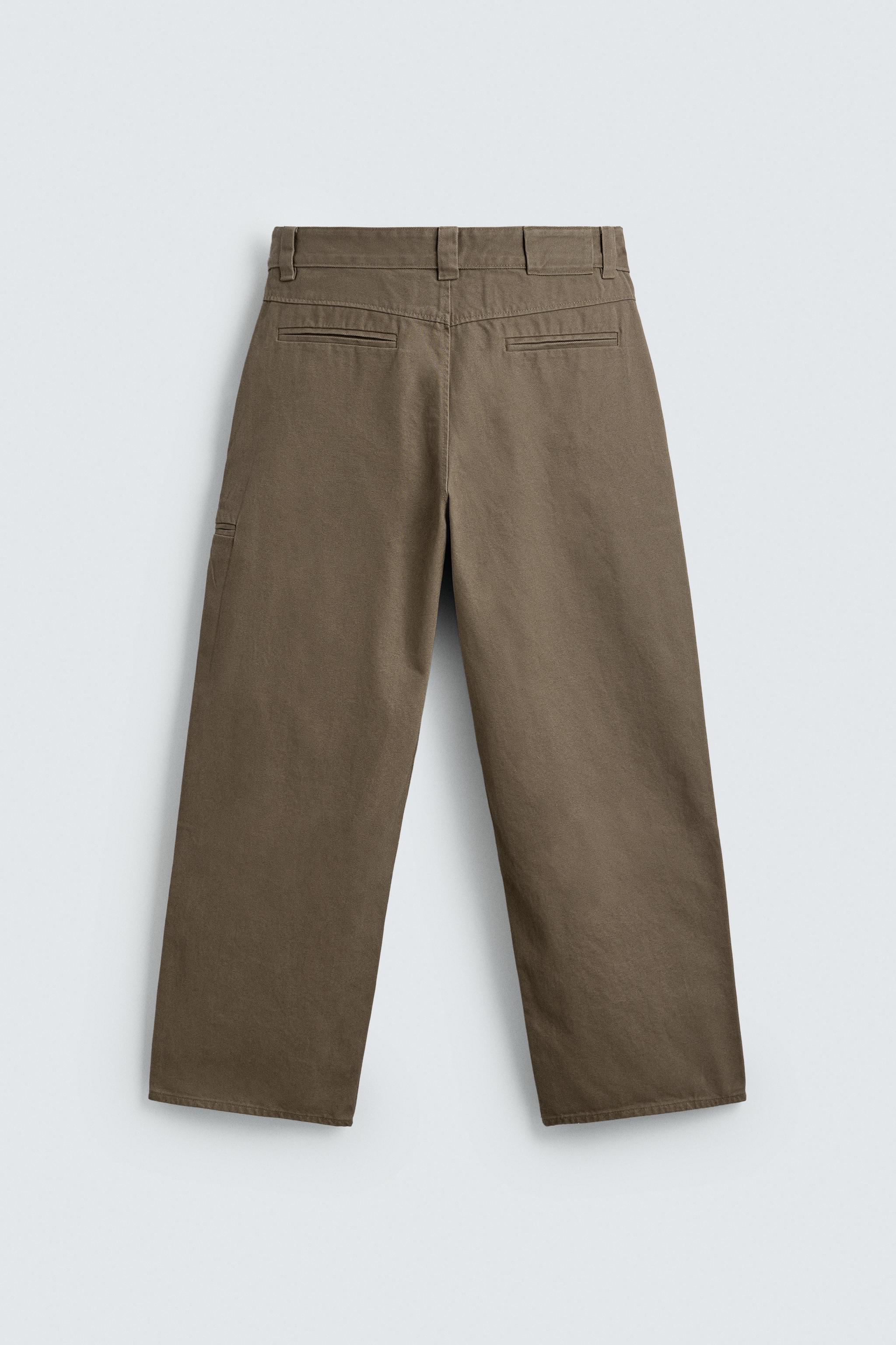 PANTALON CHINO COUPE BAGGY À PLIS