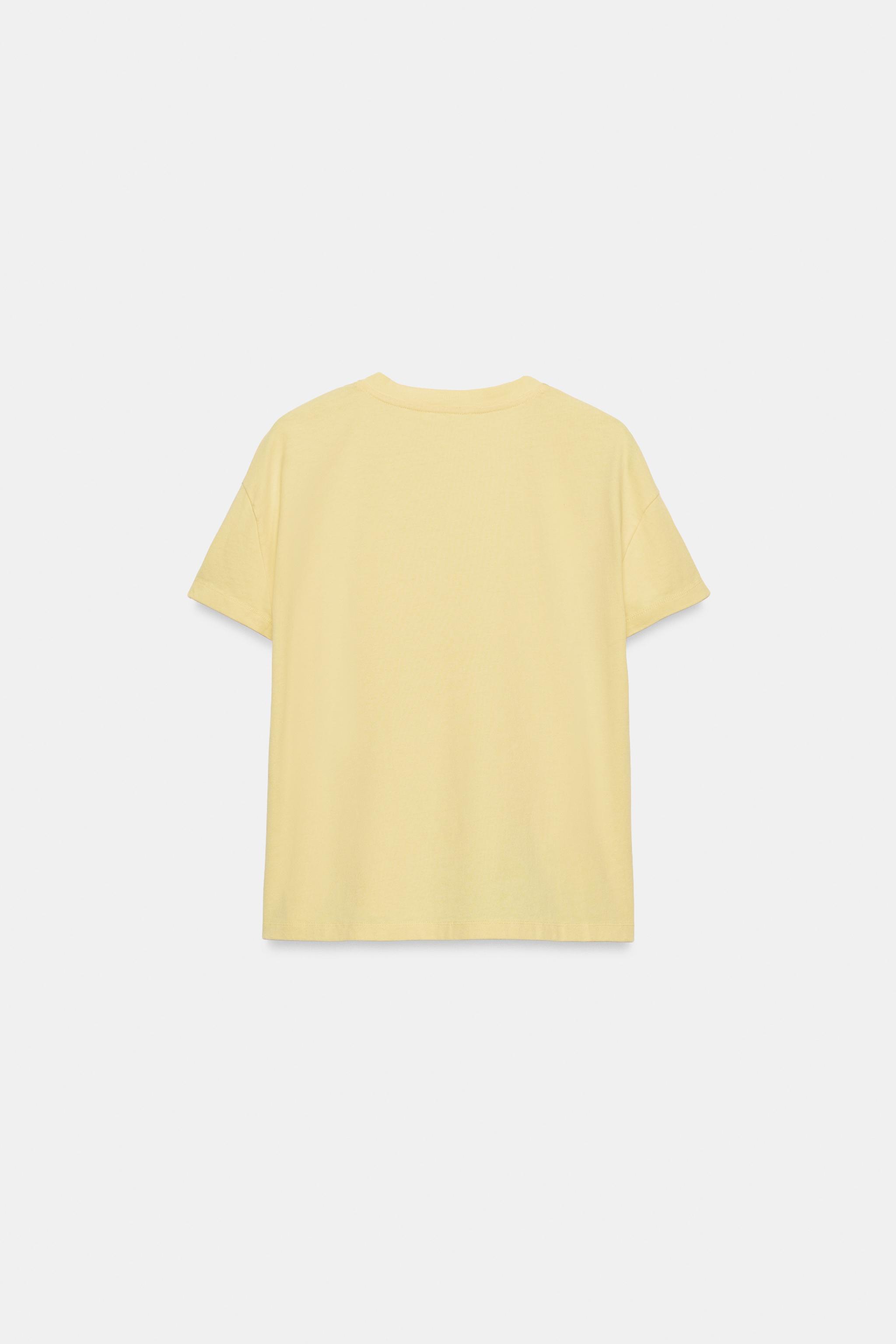 SHORT SLEEVE T-SHIRT — Yellow