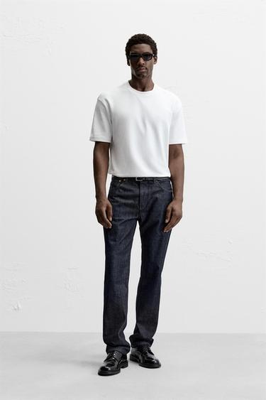 Zara BASIC REGULAR FIT T-SHIRT - White - Image 0