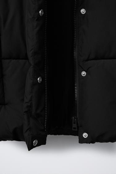 VESTE REMBOURRÉE À CAPUCHE - Noir de Zara - Image 4