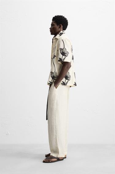 CHEMISE BRODERIES CONTRASTE - blanc de Zara - Image 3